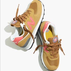 New Balance 574 camel coral Madewell J.Crew Free People womens 6.5